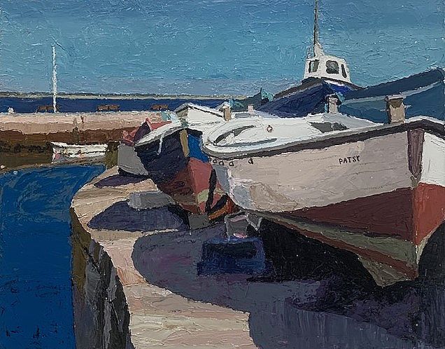 Boats on dry dock by Stephen Cullen