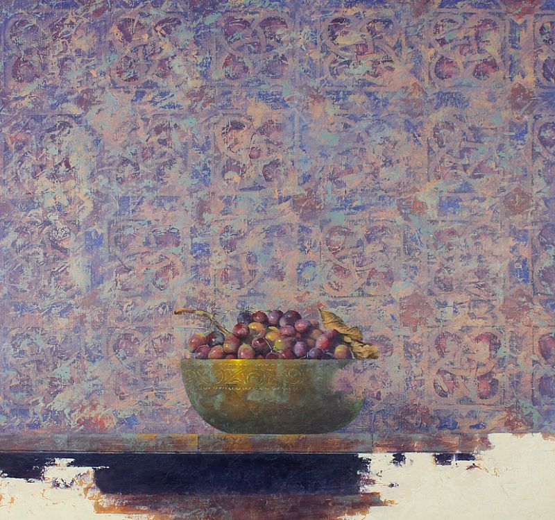 Bodegón con uvas  by Allan  Madsen
